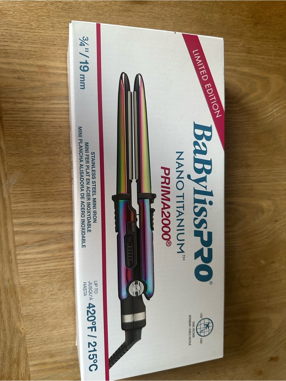BaBylissPRO bwno titanium prima 2000 travel fair straightener